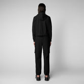 Women's Pear Hooded Jacket in Black - All Save The Duck Products | Save The Duck