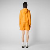 Women's Pear Hooded Jacket in Sunshine Orange | Save The Duck