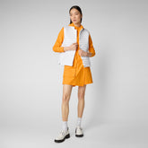Veste à capuche poire pour femme en orange soleil - Loisirs intelligents pour femmes | Sauvez le canard