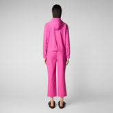 Women's Pear Hooded Jacket in Fuchsia Pink - Women's T-Shirts & Sweatshirts | Save The Duck