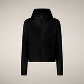 Women's Hoodie Pear in Black - FYI - Smartleisure Clothing Woman | Save The Duck