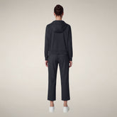 Women's Hoodie Pear in Blue Black - FYI - Smartleisure Clothing Woman | Save The Duck