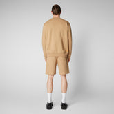 Men's Silas Sweatshirt in Biscuit Beige - All Save The Duck Products | Save The Duck