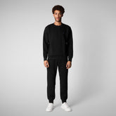 UREN:STD SWEAT-SHIRT HOMME en PLEE en Noir - Athlétisme masculin | Save The Duck