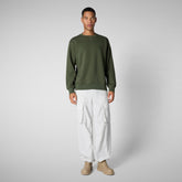 Men's t-shirt Uren in moss green - Man's T-Shirts & Sweatshirts | Save The Duck