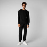 FAVOLUS:STD PULL HOMME PANTALON en PLEE en Noir | Save The Duck