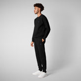 FAVOLUS:STD PULL HOMME PANTALON en PLEE en Noir | Save The Duck