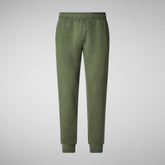 Men's basic jogger Favolus in moss green | Save The Duck