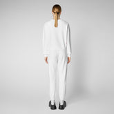 Women's Ligia Sweatshirt in White - White Collection | Save The Duck