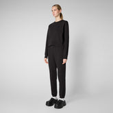 Women's Ligia Sweatshirt in Black - All Save The Duck Products | Save The Duck