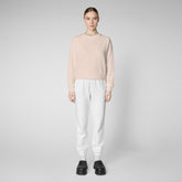 Women's Ligia Sweatshirt in Pale Pink - Women's T-Shirts & Sweatshirts | Save The Duck