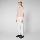 Women's Ligia Sweatshirt in Pale Pink - Pink Collection | Save The Duck