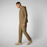 Man's sweater Luiz in husk green | Save The Duck