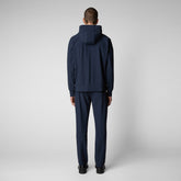 Men's Luiz Hooded Jacket in Navy Blue - Blue Collection | Save The Duck