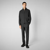 Man's sweatshirt Tulio in black - Man's Sets | Save The Duck