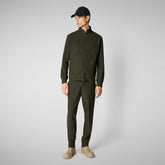 Man's sweatshirt shirt Tulio in land green - Man's Sets | Save The Duck