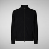 Men's Tulio Zip-Up Sweatshirt in Black | Save The Duck