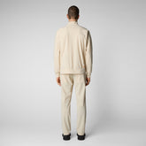Men's Tulio Zip-Up Sweatshirt in Shore Beige - Beige Collection | Save The Duck