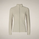 Women's sweatshirt Pella in rainy beige - Figure Skating SS26 - WOMEN | Save The Duck
