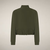 Women's Bomber Jacket Alana in Snake Green - FYI - Smartleisure Clothing Woman | Save The Duck