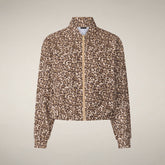 Women's Bomber Jacket Alana with leopard print - Smartleisure Clothing Woman | Save The Duck