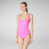 Women's Nikaia Swimsuit in Fuchsia Pink - Women's Swimwear | Save The Duck