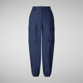 Women's cargo pants Gosy in Navy blue | Save The Duck