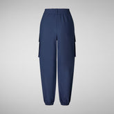 Women's cargo pants Gosy in Navy blue | Save The Duck