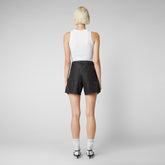 Women's Noy Shorts in Black - Women's Icons Collection | Save The Duck