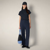 Women's Chino Pants Gita in Navy Blue - ASAP - Smartleisure - ASAP Woman | Save The Duck