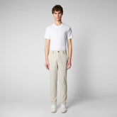 Men's Steve Slim Fit Pants (L 32) in Fog Grey - New In Men's | Save The Duck