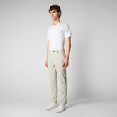 Men's Steve Slim Fit Pants (L 32) in Fog Grey - New In Men's | Save The Duck