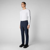 Men's Colt Standard Fit Pants L 32 in Navy Blue - Blue Collection | Save The Duck
