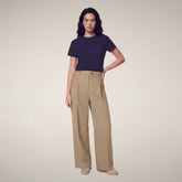 Women's Pants Eugenia in Stardust Beige - ASAP - Smartleisure Clothing Woman | Save The Duck