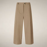 Women's Pants Eugenia in Stardust Beige - ASAP - Smartleisure Clothing Woman | Save The Duck