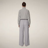 Women's pants yenna in iron grey and rainy beige - Smartleisure Clothing Woman | Save The Duck