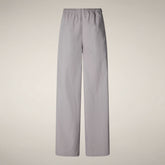 Women's pants yenna in iron grey and rainy beige - Smartleisure Clothing Woman | Save The Duck