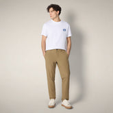 Men's Slim Pants Corbin L.32 in Khaki Brown - ASAP - Smartleisure Clothing Man | Save The Duck