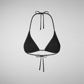 Women's Riva Bikini Top in Black - Women's Swimwear | Save The Duck