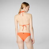 Women's Riva Bikini Top in Bright Orange | Save The Duck