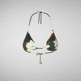 Women's Xara Bikini Top in Fuchsia Frangiapani | Save The Duck