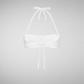 Women's Xandra Bikini Top in White - White Collection | Save The Duck