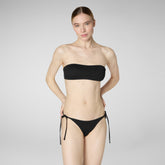Women's Xandra Bikini Top in Black - Women's Swimwear | Save The Duck