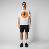 Men's Sabik T-Shirt in White - White Collection | Save The Duck