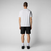 Men's Sabik T-Shirt in White | Save The Duck