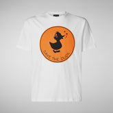 Men's Sabik T-Shirt in White | Save The Duck