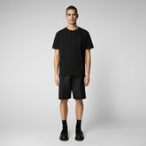 Men's Adelmar T-Shirt in Black - Men's Athleisure | Save The Duck