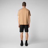 Men's Adelmar T-Shirt in Biscuit Beige - Men's Athleisure | Save The Duck