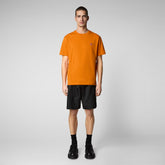 Men's Adelmar T-Shirt in Amber Orange - Men's Athleisure | Save The Duck