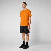 Men's Adelmar T-Shirt in Amber Orange - Men's Athleisure | Save The Duck